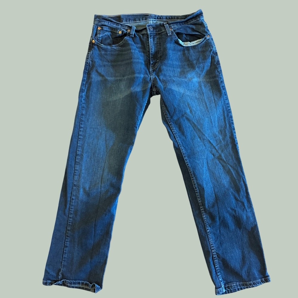 Levis 559 Relaxed Straight Jeans Mens 32x30 Dark Wash Blue Denim WaterLess